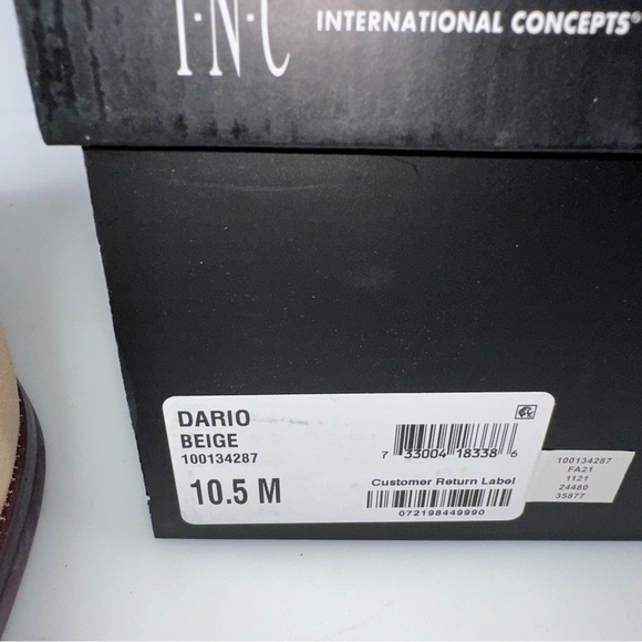 INC International Concepts Men's Dario Suede Buckle Boots Beige New Size 10.5M - Picture 7 of 8